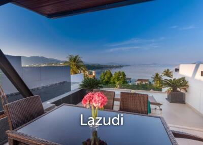 Seaview 3-bedroom pool villa within walking distance to the  Beach