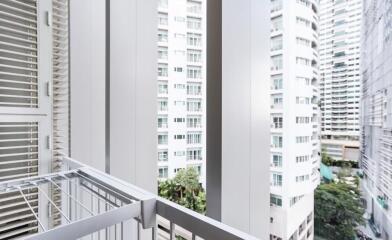 View of high-rise residential buildings from a balcony