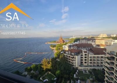 Scenic ocean view from high-rise building