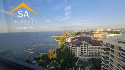 Scenic ocean view from high-rise building