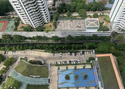 aerial view of residential buildings