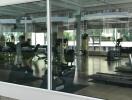 Modern gym with exercise equipment