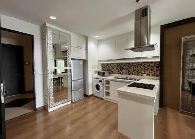 Modern kitchen with built-in appliances