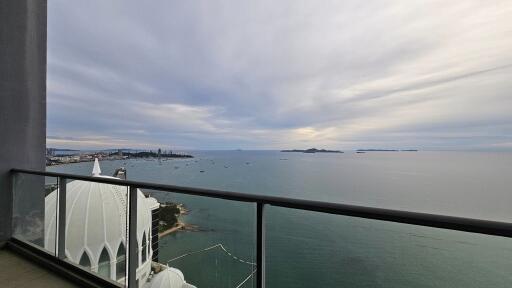 Ocean view from apartment balcony