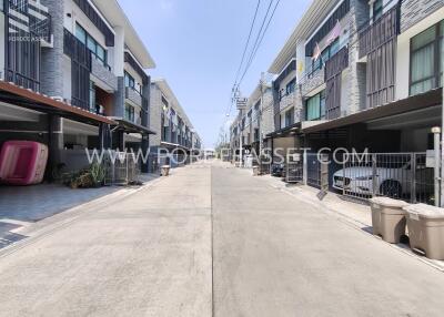 Apartment buildings in a residential area