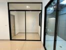 Modern space with glass partitions