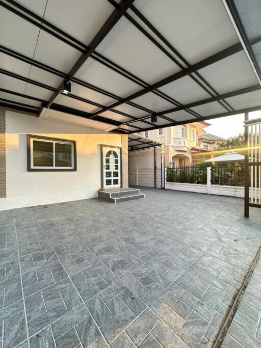 Front entrance of a house with a covered porch