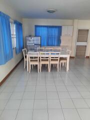 Dining area with table and chairs