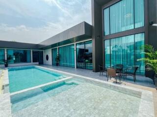 Modern house with swimming pool