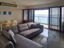 Living room with ocean view