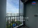 Balcony with view of neighboring buildings