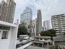 A view of various buildings and cityscape