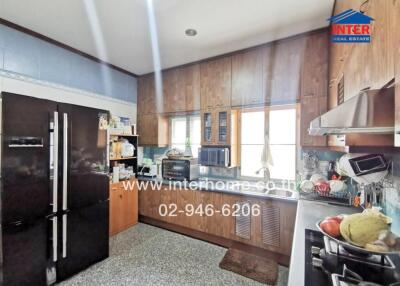 Spacious kitchen with modern appliances