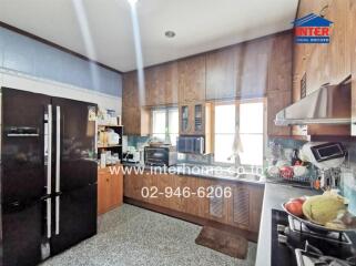 Spacious kitchen with modern appliances