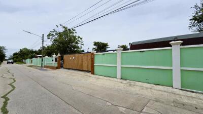 Main gate and surrounding fence