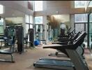 Well-equipped gym with various exercise machines