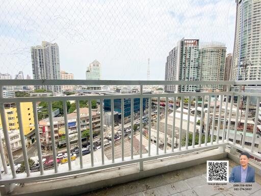 Balcony with city view