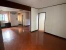 Living room with empty space and natural light