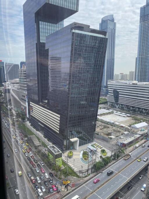 View of modern high-rise buildings in the city