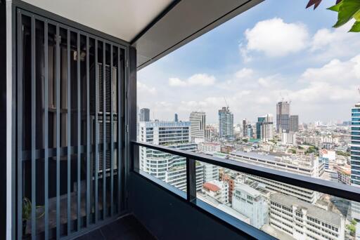 Balcony with city view