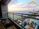 balcony with a stunning sea view