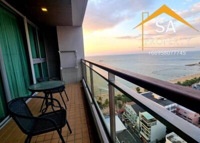 High-rise balcony with ocean view