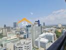 Balcony view of city buildings