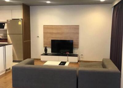 Modern living room with TV and sofa