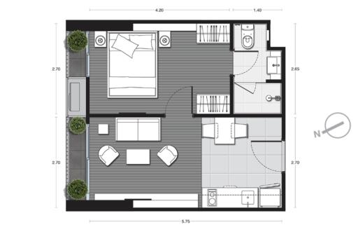 Floor plan of an apartment