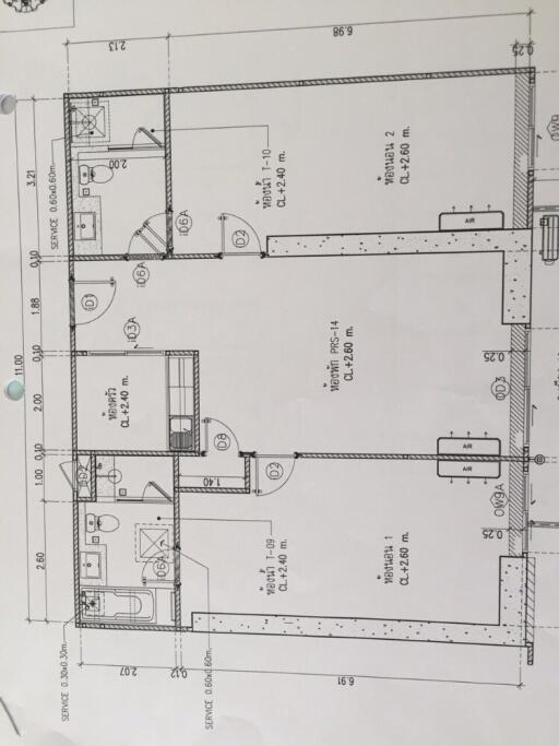 Architectural floor plan of a building