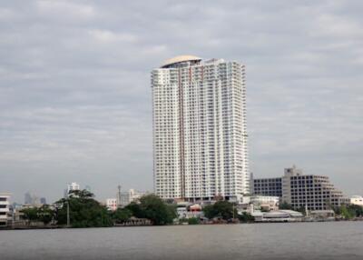 High-rise apartment building with river view