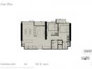 Floor plan of Combine Unit D4 covering 63.12 square meters