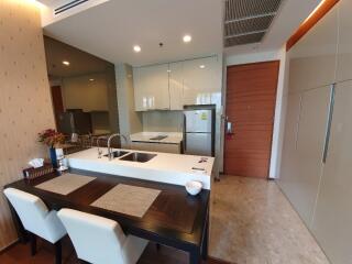 Modern kitchen with dining area