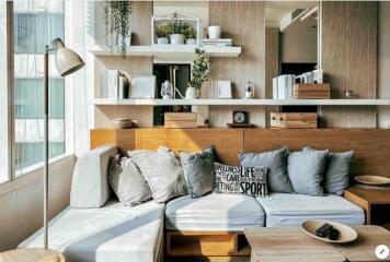 Cozy living room with natural light