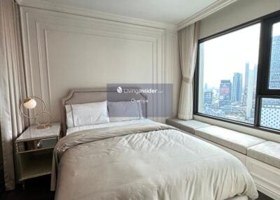 Modern bedroom with city view