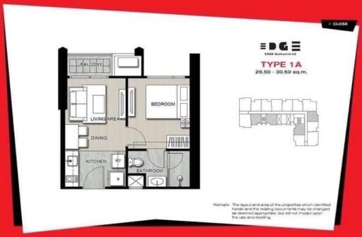 Floor plan of a residential unit