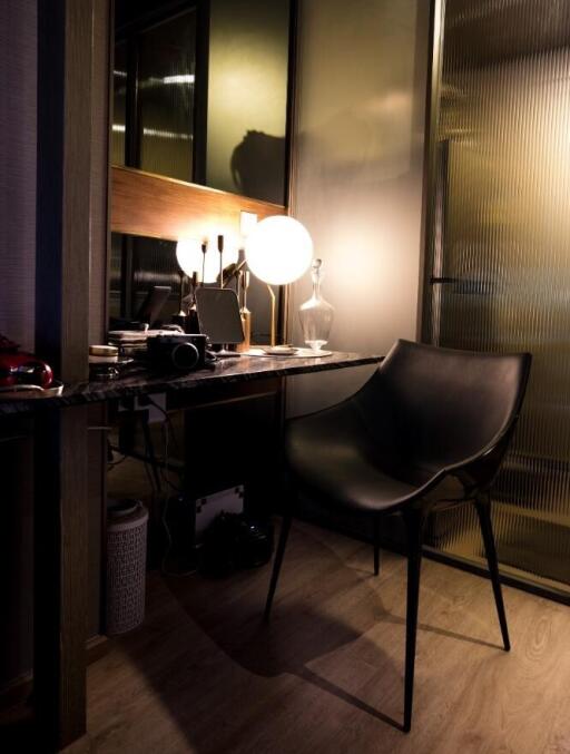 Well-lit modern workspace in a home