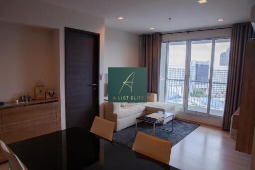 Modern living room with balcony