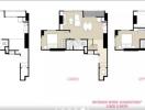 Building floor plans for a 2 bed, 2 bath apartment