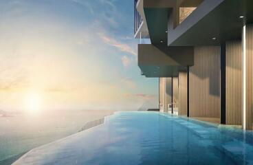 Luxurious 1-Bedroom Condo with Ocean View in Arom Wongamat, Pattaya