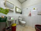 Bathroom with essential amenities