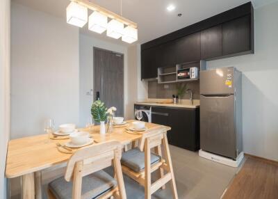 Modern kitchen and dining area