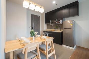 Modern kitchen and dining area