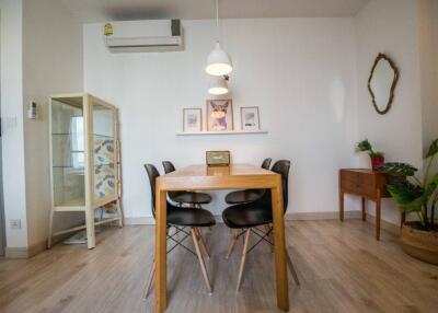 Dining area with modern decor