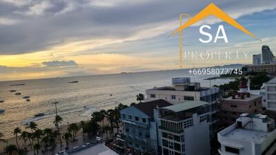 View of beach from a high-rise building