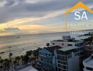 View of beach from a high-rise building