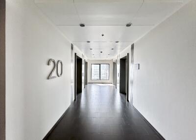 Hallway with elevators on floor 20