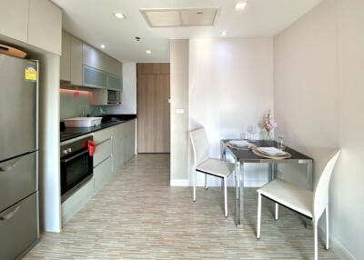 Modern kitchen and dining area