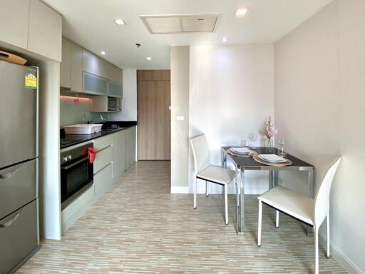 Modern kitchen and dining area