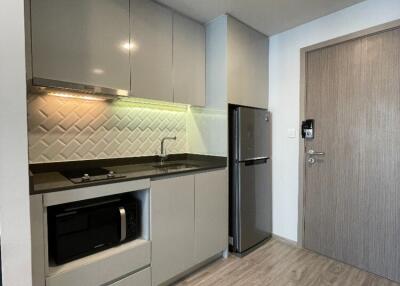 Modern kitchen with built-in appliances